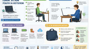 Пам’ятка роботи за ноутбуком