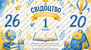 Футляр для  свідоцтва досягнень       1 ,2,3,4 клас