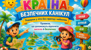 Безпечні літні канікули під час воєнного стану 2026. «КРАЇНА БЕЗПЕЧНИХ КАНІКУЛ. Подорож у літо без пригод і небезпек» (1-5 кл)