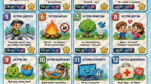Правила безпеки на літні канікули (1-5 класи). «LEVEL UP для дітей. Прокачай літо на 100%»