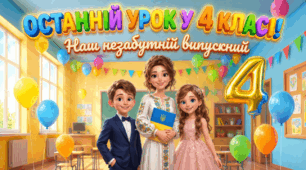 🎓✨ СУПЕРПРЕЗЕНТАЦІЯ «ОСТАННІЙ УРОК У 4 КЛАСІ!» ✨🎓+ КОНСПЕКТ+ ПОСТЕР💛💙 Наш незабутній випускний 💙💛