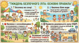 Тиждень безпечного літа: ОСНОВНІ ПРАВИЛА