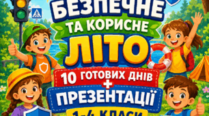 Комплексна програма та сценарій літнього пришкільного табору «Безпечне та корисне літо» для 1–4 класів (10 тематичних днів + Презентації)