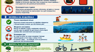 Пам'ятка "Безпечні літні канікули"