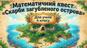 КВЕСТ математичний «Скарби загубленого острова» для 4 класу