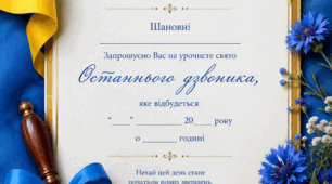 Запрошення на свято останнього дзвоника
