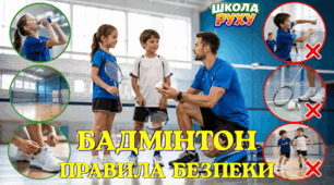 Правила безпеки під час занять бадмінтоном