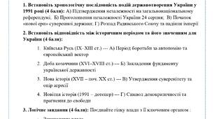 Комплексна підсумкова робота 7 клас Громадянська освіта, програмові розділи 3-4