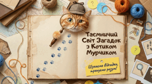 «Світ загадок разом із котиком Мурчиком»