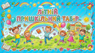 Банер "Літній пришкільний табір"