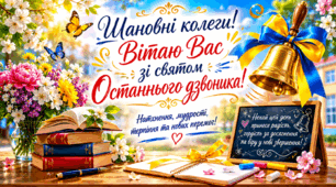 Вітаю зі святом Останнього дзвоника