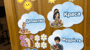 Оформлення «Хмаринки цінностей та настрою» для класного куточка / дверей