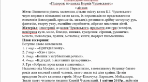 Літературна вікторина «Подорож по казках Корнія Чуковського»