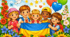 Святковий постер «1 червня — Міжнародний день захисту дітей» 🌈👧👦