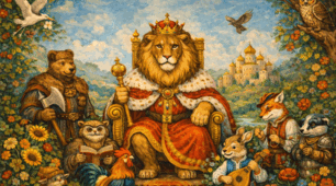 💛Пазл 🧩Народна казка "Цар Лев" 🦁