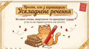 Просте ускладнене речення (вставні слова, звертання, однорідні члени речення)