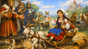 Пазл 💛 Народна казка💛 "Мудра дівчина"💛
