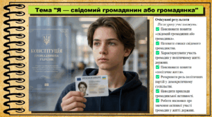 Я — свідомий громадянин або громадянка. Громадянська освіта. 9 клас. НУШ (2026). До підручника Охредько О. та ін.