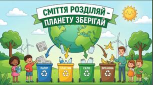 Конспект інтегрованого заняття «Сміття розділяй — планету зберігай!»