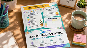 Canva для сучасного вчителя НУШ. Практичний посібник із шаблонами та AI-інструментами