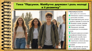 Підсумок. Майбутнє держави і роль молоді в її розвитку. Громадянська освіта. 9 клас. НУШ (2026). До підручника Васильків І. та ін.