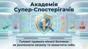 Презентація «Академія Супер-спостерігачів" (Головні правила мінної безпеки: як розпізнати загрозу та захистити себе)
