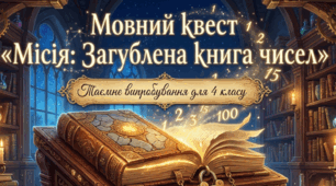 Тренувальні вправи. Квест «Місія: Загублена книга чисел» 3-4 клас. Українська мова. Числівник.