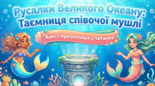 🧜‍♀️ Квест-презентація з читання (1-4 клас) 🌊 Русалки Великого Океану: Таємниця співочої мушлі
