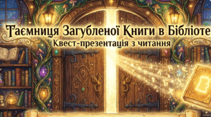 📚 Квест-презентація з читання (1-4 клас) 🔎 Таємниця Загубленої Книги в Бібліотеці