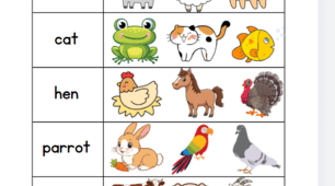 Робочий аркуш з англійської мови "Animals" для дітей НУШ/дошкільнят