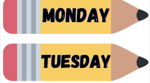 📅 🗓️ Постери для класної кімнати Days of the week