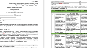 Навчальна програма з правознавства 9 клас розроблена за модельною навчальною програмою «Правознавство. 9 клас» (авт. Васильків І. Д., Кравчук В. М.) 0,5 год/тиждень