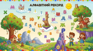 Дидактична картка-тренажер «Алфавітний рекорд»