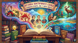 ГР 4. Підсумкова робота.  Музика поетичного слова. Книжка вчить, як у світі жить   5 клас
