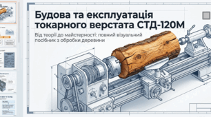 «Будова та робота токарного верстата повний візуальний посібник»