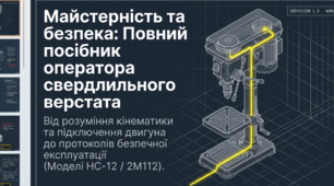 «Свердлильний верстат: будова, кінематика та безпечна робота (HC‑12 / 2М112)»