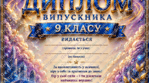 Креативні дипломи випускників 9 класу