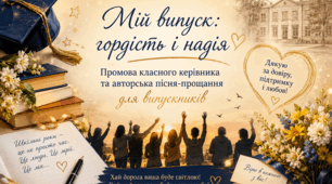 «Мій випуск: гордість і надія» - промова класного керівника та авторська пісня-прощання для випускників