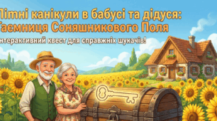 🌻 Квест-презентація з читання (1–2 клас) 🚜 Літні канікули в бабусі та дідуся: Таємниця Соняшникового Поля