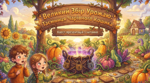 🚜 Квест-презентація з читання (1–4 клас) 🥕 Великий Збір Урожаю: Таємниця Чарівного Кошика