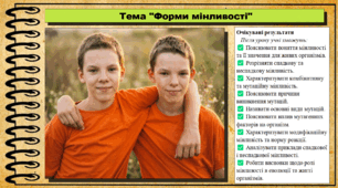 Форми мінливості. Біологія. 9 клас. НУШ (2026). До підручника Тагліна О., Самойлов А. та ін.