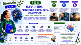 Научіння. Розумова діяльність. Свідомість. Презентація, інфографіка, робочий аркуш