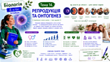 Тема 14. Репродукція та онтогенез.Біологія. 8 клас. В.Соболь (2025)