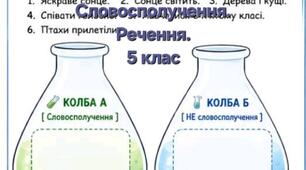 Робочий аркуш "Мовний навігатор "Словосполучення.Речення." 5 клас
