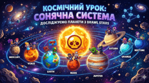 Космічний урок: Сонячна система з героями brawl Stars