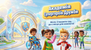 Презентація "Академія Супергероїв Дружби" до Уроку Турботи "Гра для всіх"