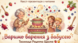 🍓 Квест-презентація з читання (1–4 клас) 👵🍯 Варимо варення з бабусею: Таємниця Рецепта Щастя