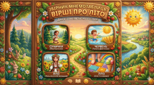 Вірші про літо (мнемотаблиці)