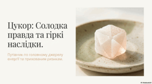 Цукор: Солодка правда та гіркі наслідки
