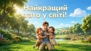 День батька. БЕЗКОШТОВНІ картки та розмальовки.